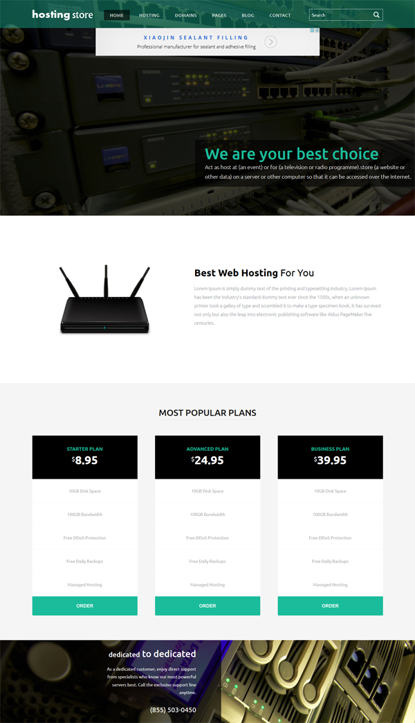 20+ Free Best Web Hosting HTML Website Templates | Website template