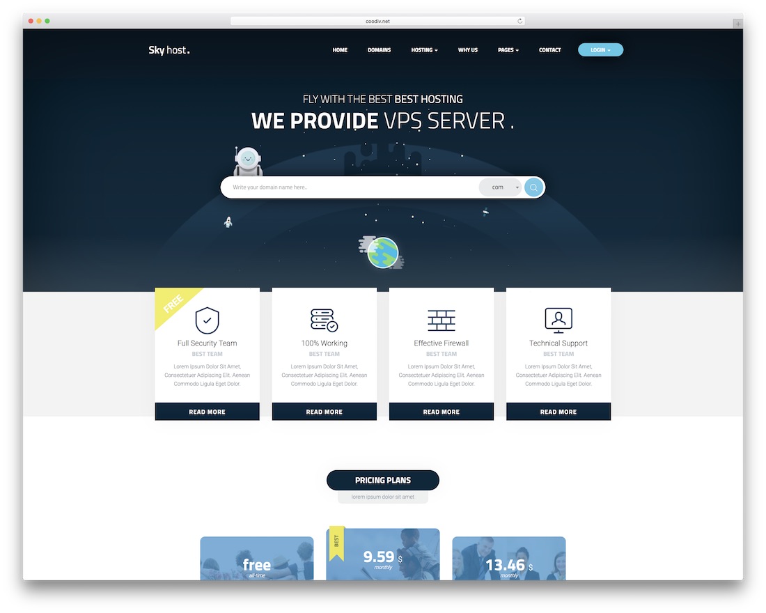 Free Web Hosting Templates