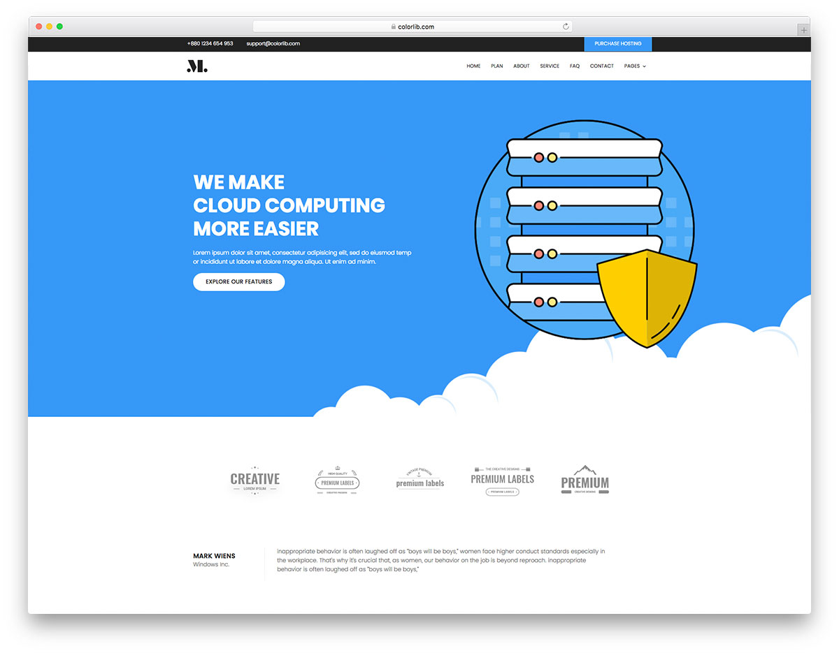 Hosting - Best Web Hosting Website Template - Colorlib