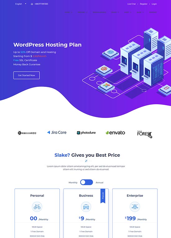 28 Best WordPress Hosting Themes 2023 - freshDesignweb