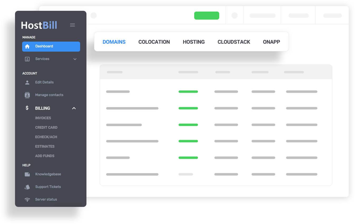 HostBill | Billing & Automation Software for WebHosts