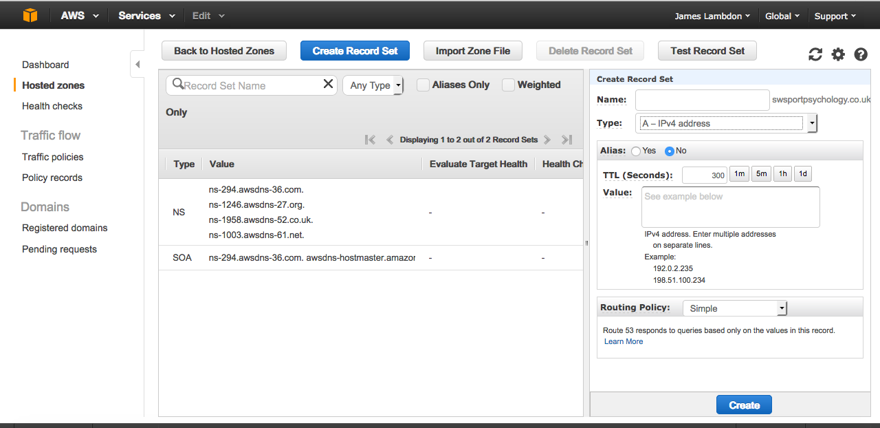 amazon web services - Migrating of DNS from GoDaddy to AWS - Stack Overflow