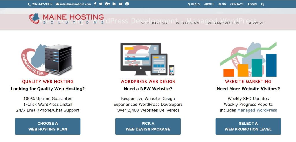 maine web hosting comparison #1 best web hosting