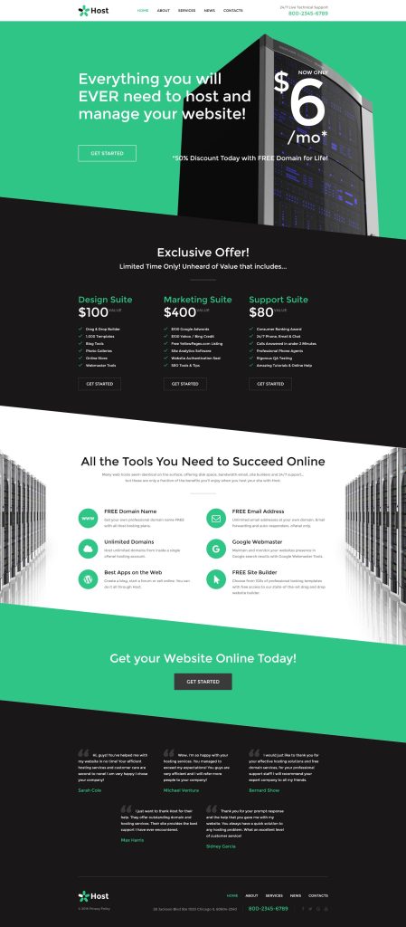 web hosting templates 60 best web hosting website templates & themes